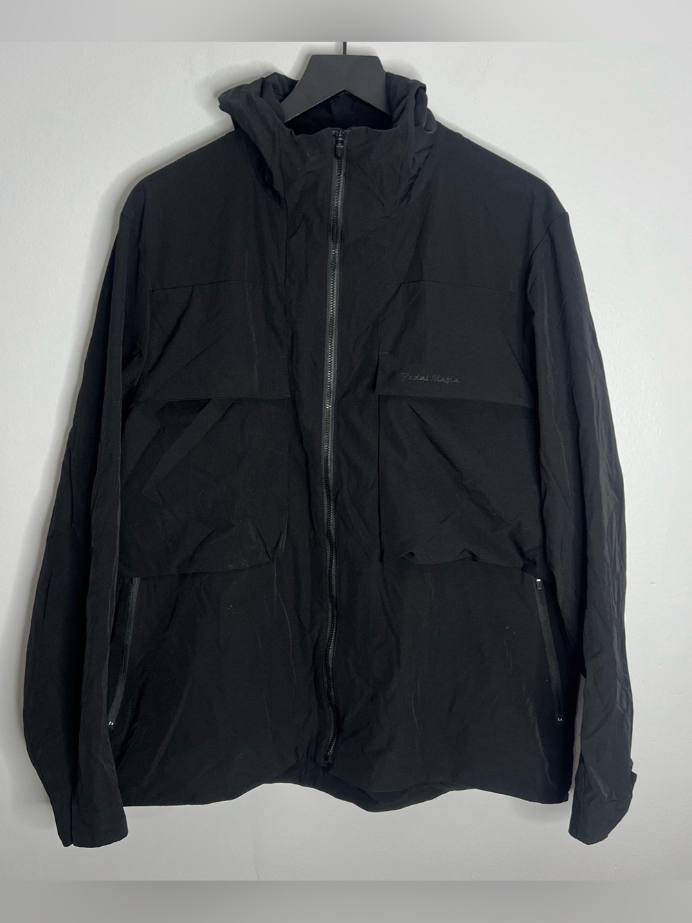 Pedal Mafia Movement Jacket Mens Large Black Cycling Full Zip